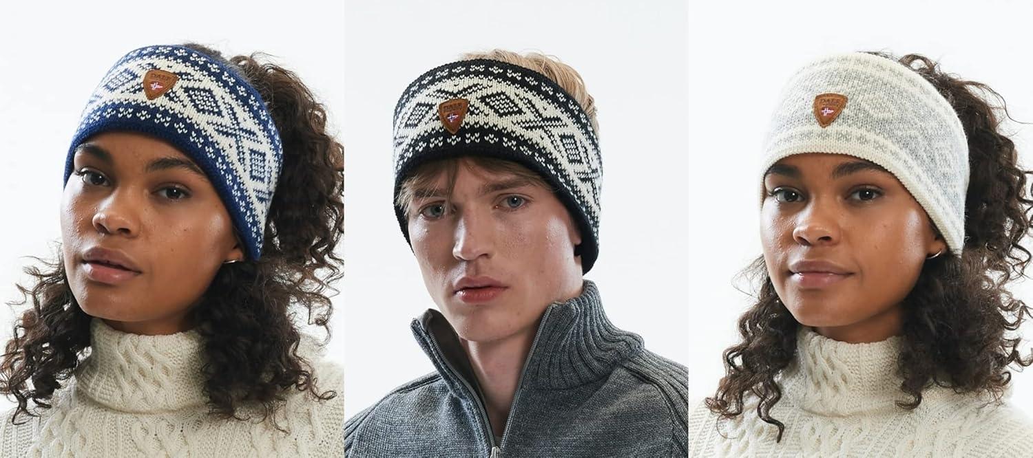 image:imageDale of Norway Cortina 1956 Headband Blue ShadowOff White One SizeGrey White