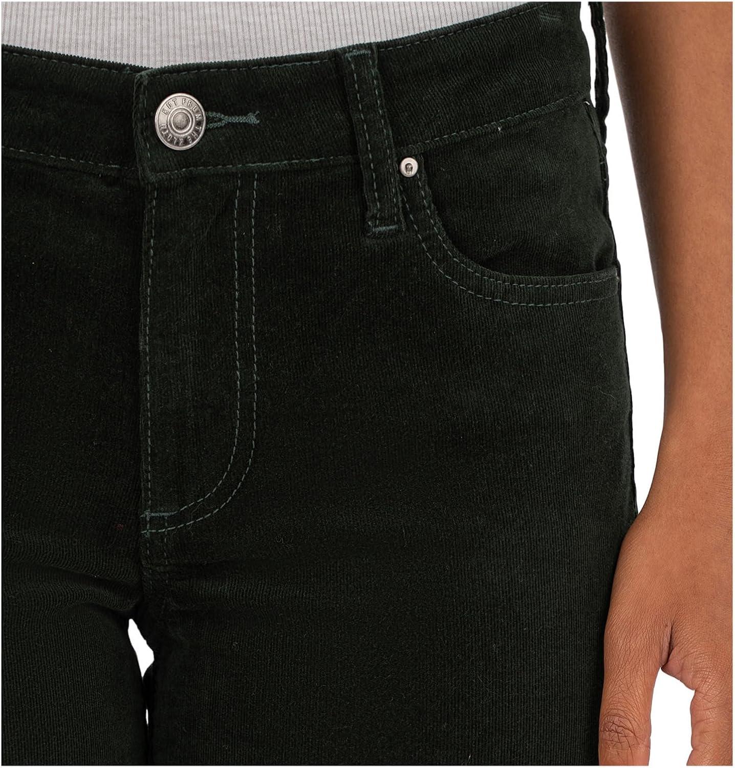 image:imageKUT from The Kloth Womens Catherine Corduroy Boyfriend 5 Pockets in Dark ForestDark Forest