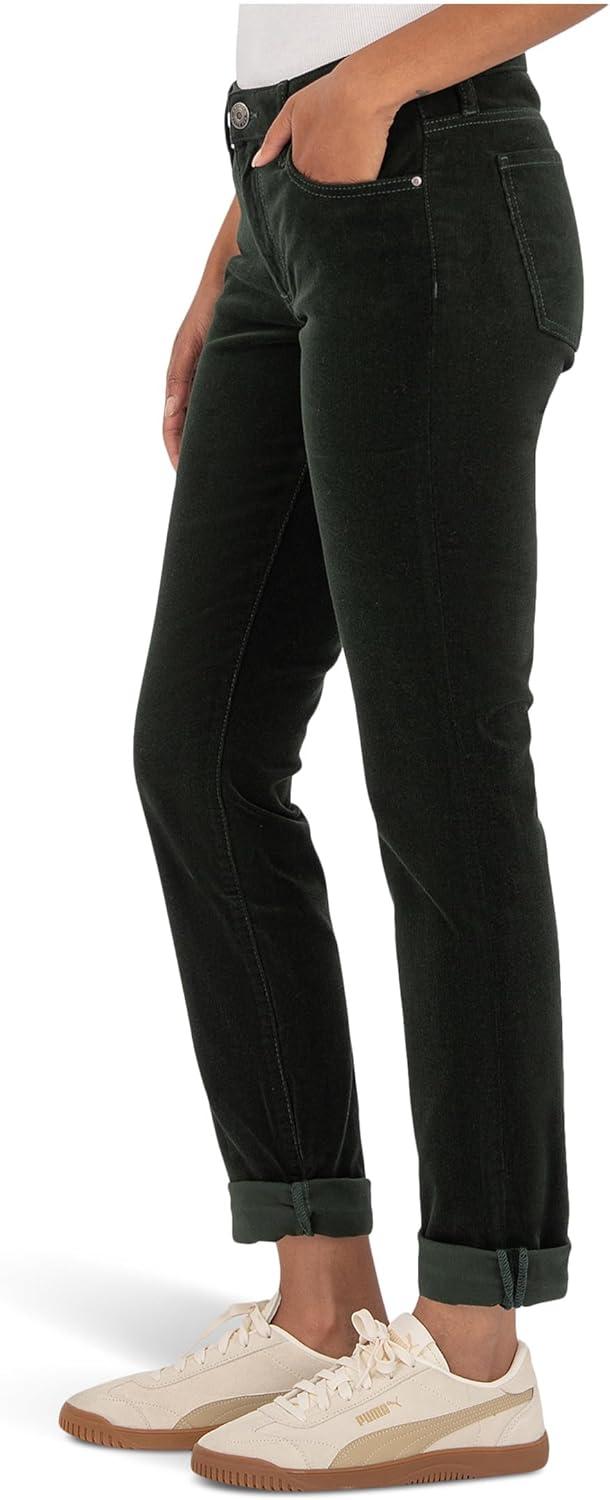 image:imageKUT from The Kloth Womens Catherine Corduroy Boyfriend 5 Pockets in Dark ForestDark Forest
