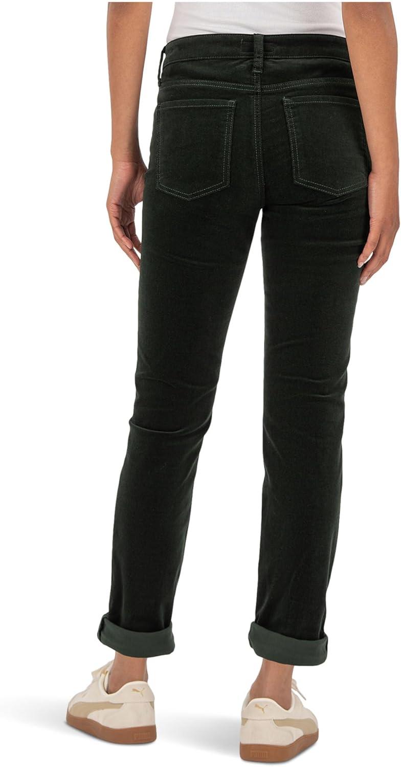 image:imageKUT from The Kloth Womens Catherine Corduroy Boyfriend 5 Pockets in Dark ForestDark Forest