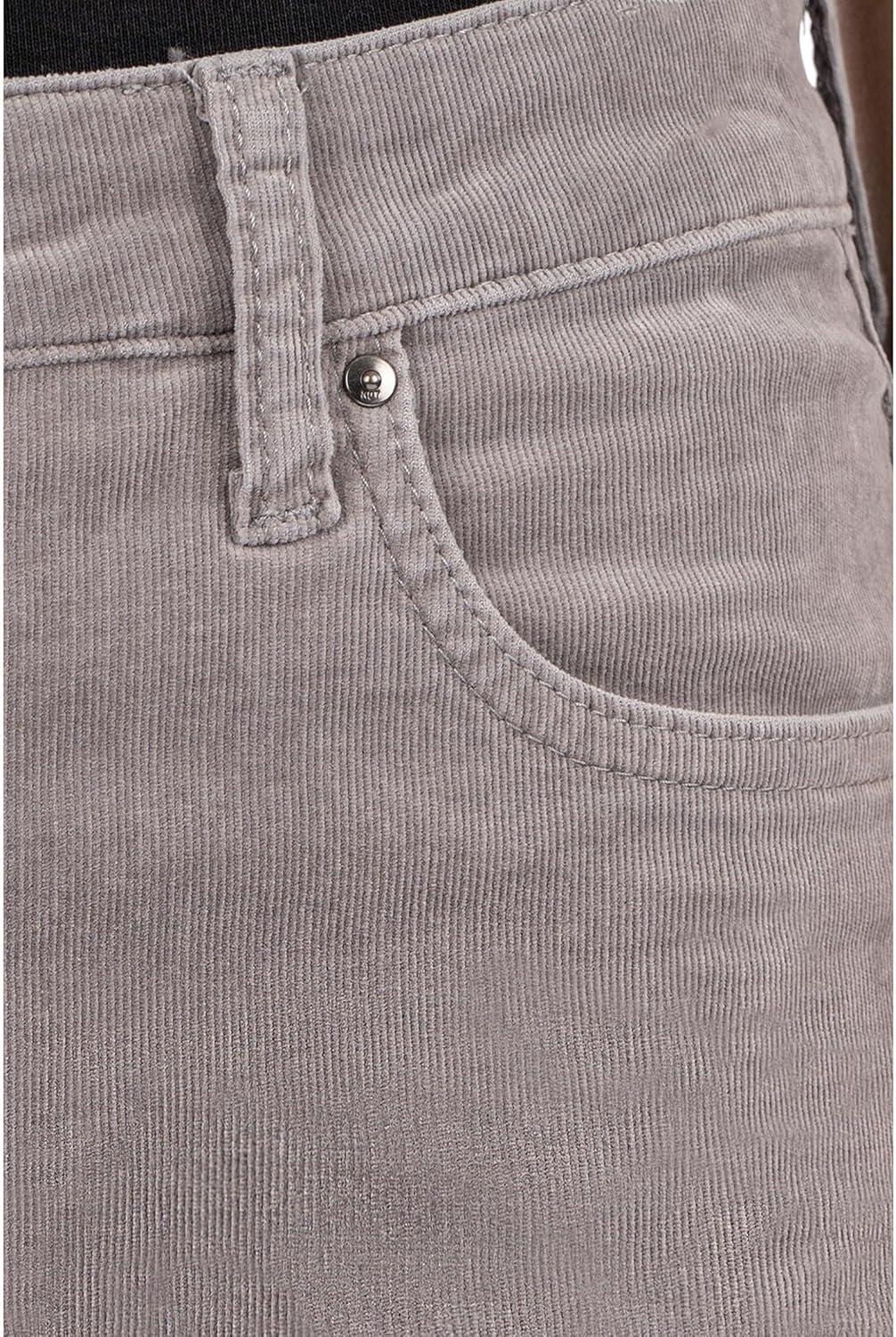 image:imageKUT from The Kloth Womens Rachael Corduroy High Rise Fab Ab Mom Regular HemLong in RosemaryConcrete