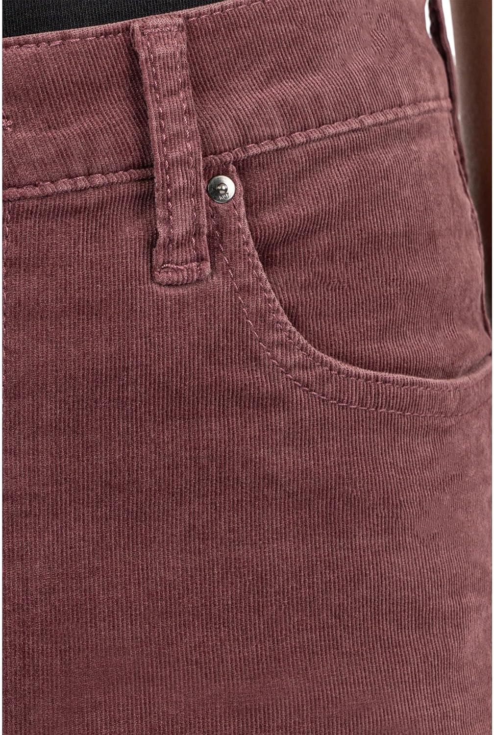 image:imageKUT from The Kloth Womens Rachael Corduroy High Rise Fab Ab Mom Regular HemLong in RosemaryMauve