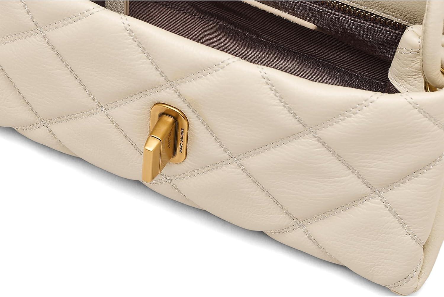 image:imageMarc Jacobs Womens The Quilted Mini Dual Shoulder BagCloud White