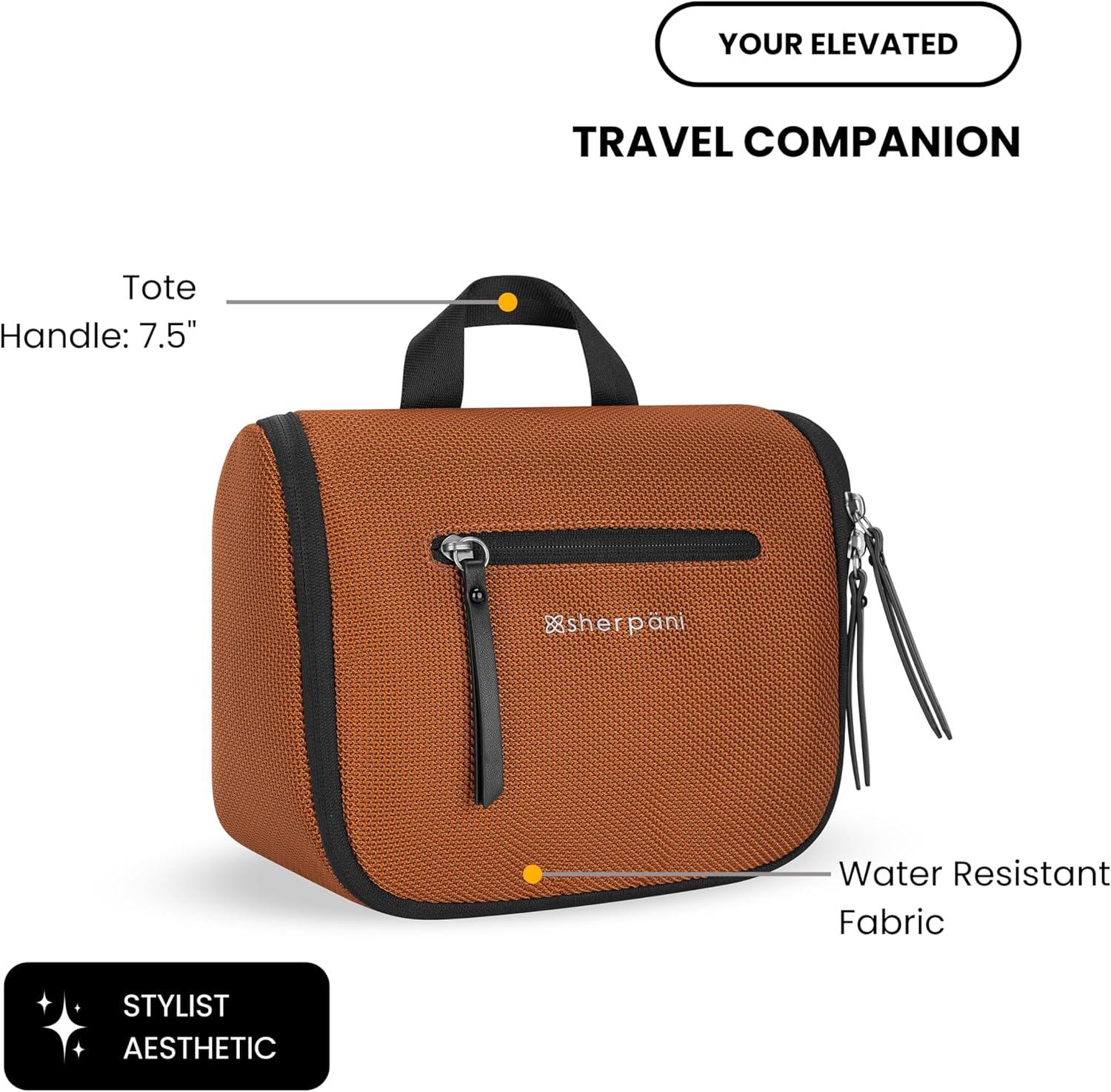 image:imageSherpani CoPilot Travel Toiletry Bag Hanging Cosmetic Organizer Water Resistant Makeup Bag Shower Dopp Kit Essentials Toiletries for Women Travel Gift SakuraMorocco