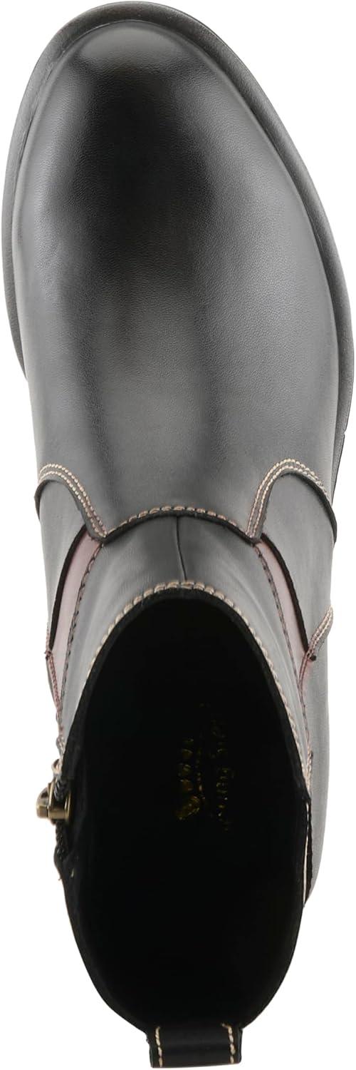 image:imageSpring Step Womens Patchpower Ankle BootBlack Multi