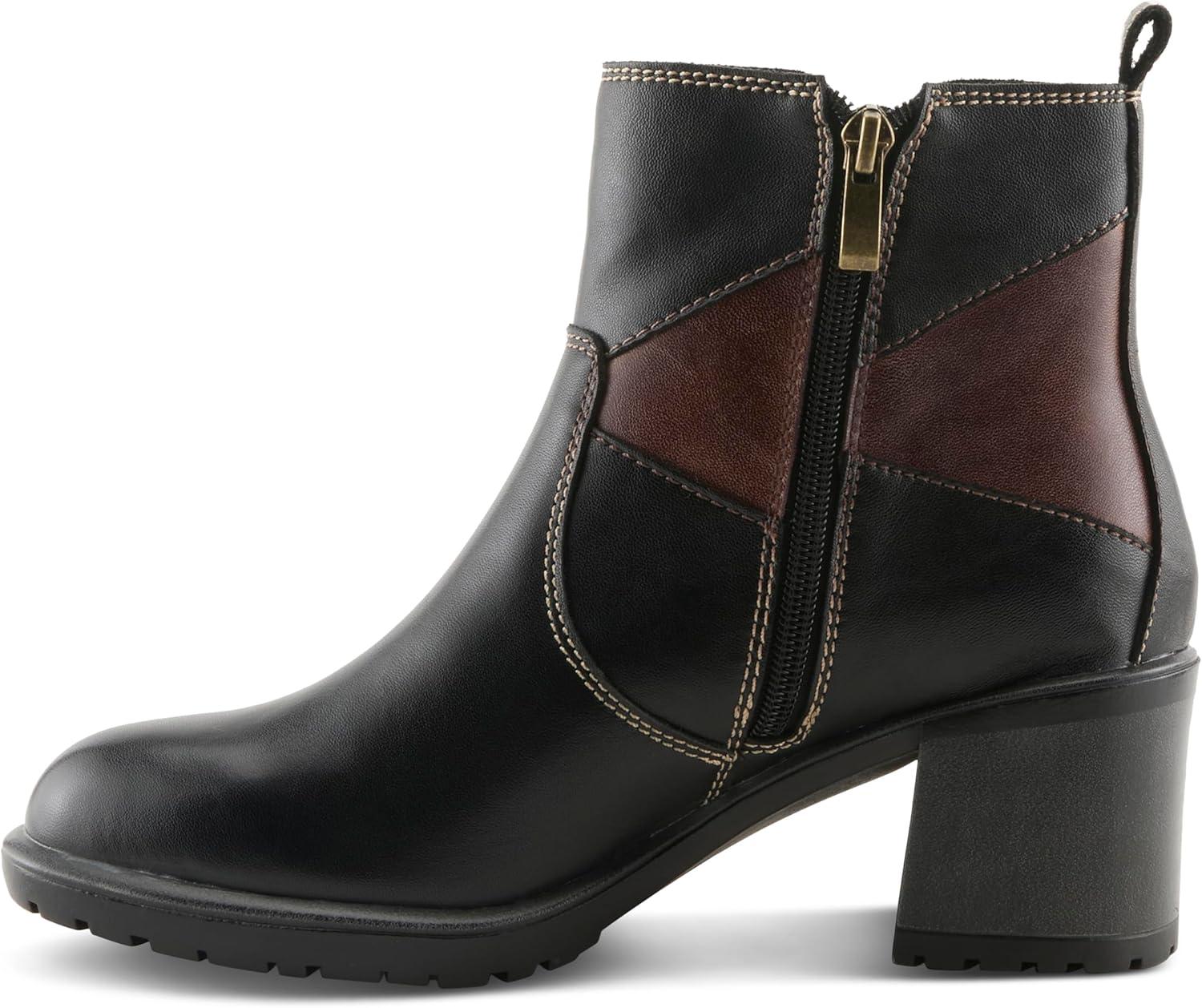 image:imageSpring Step Womens Patchpower Ankle BootBlack Multi