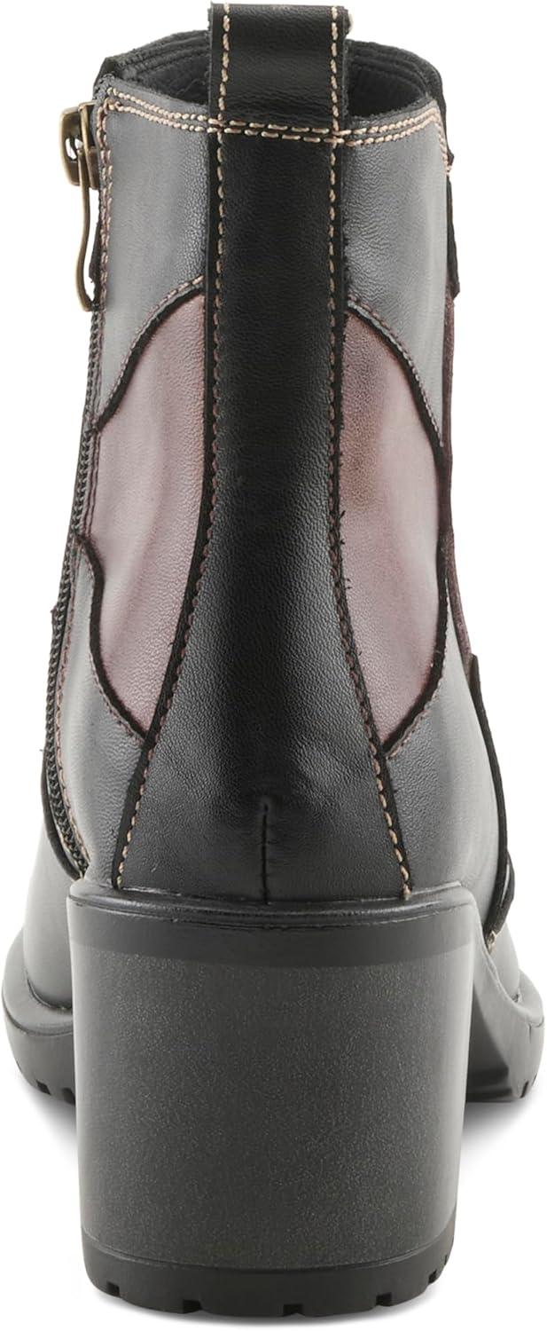 image:imageSpring Step Womens Patchpower Ankle BootBlack Multi