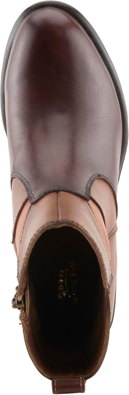 image:imageSpring Step Womens Patchpower Ankle BootDark Brown Multi