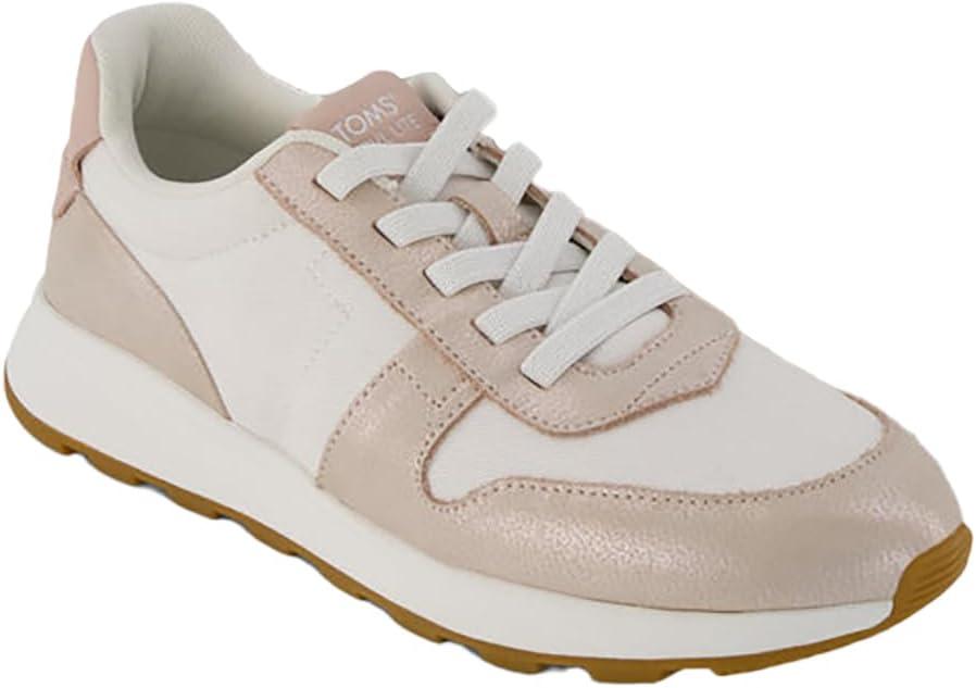 image:imageToms Womens Verona MidChampagne Vintage Twill Shimmer Suede