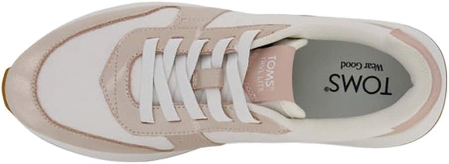 image:imageToms Womens Verona MidChampagne Vintage Twill Shimmer Suede