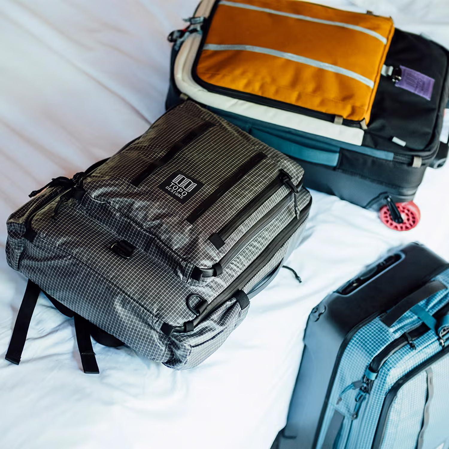 image:imageTopo Designs Global Travel Bag 3040 Liter Carryon Compliant Versatile Pack 3 Carry Options External Laptop Sleeve EcoFriendly 30L Apex Pond BlueApex Pond Blue