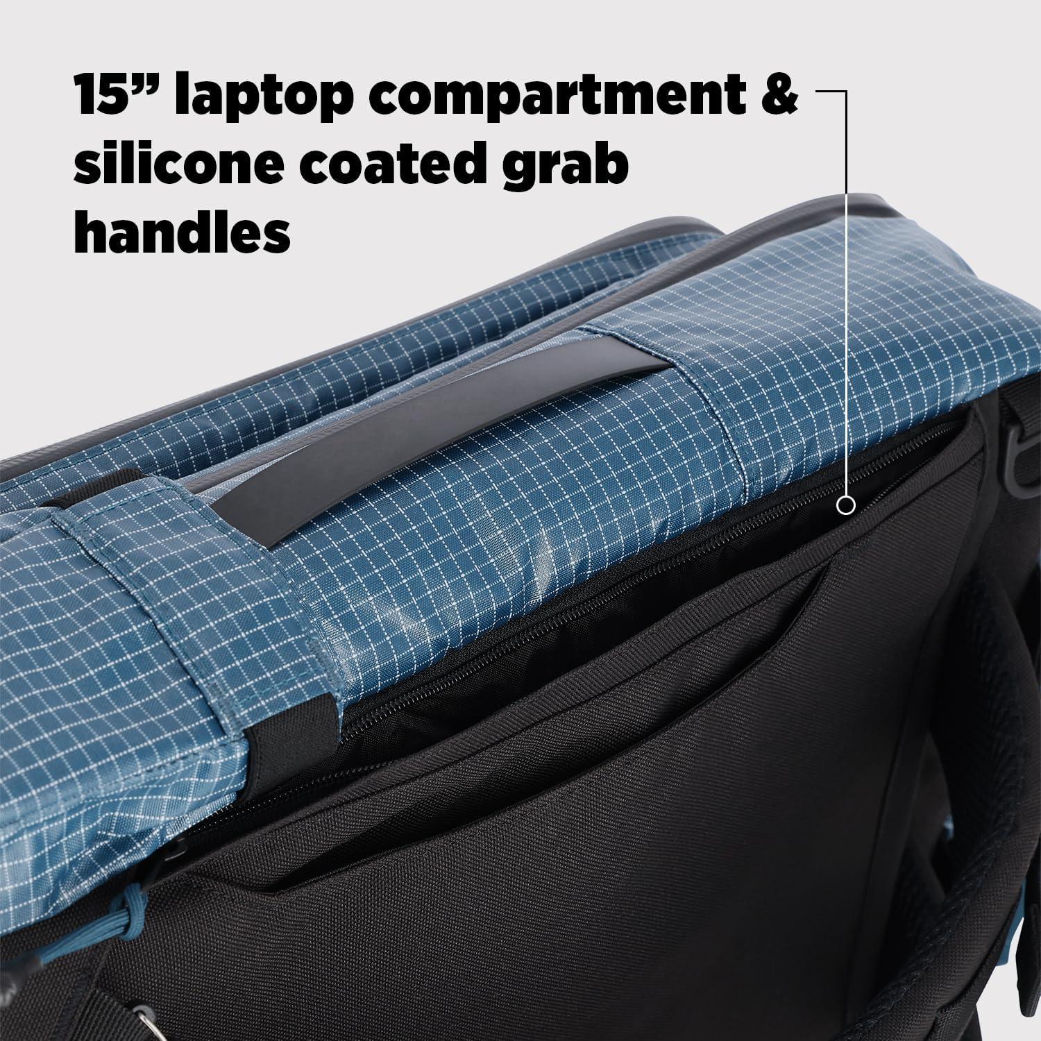 image:imageTopo Designs Global Travel Bag 3040 Liter Carryon Compliant Versatile Pack 3 Carry Options External Laptop Sleeve EcoFriendly 30L Apex Pond BlueApex Pond Blue