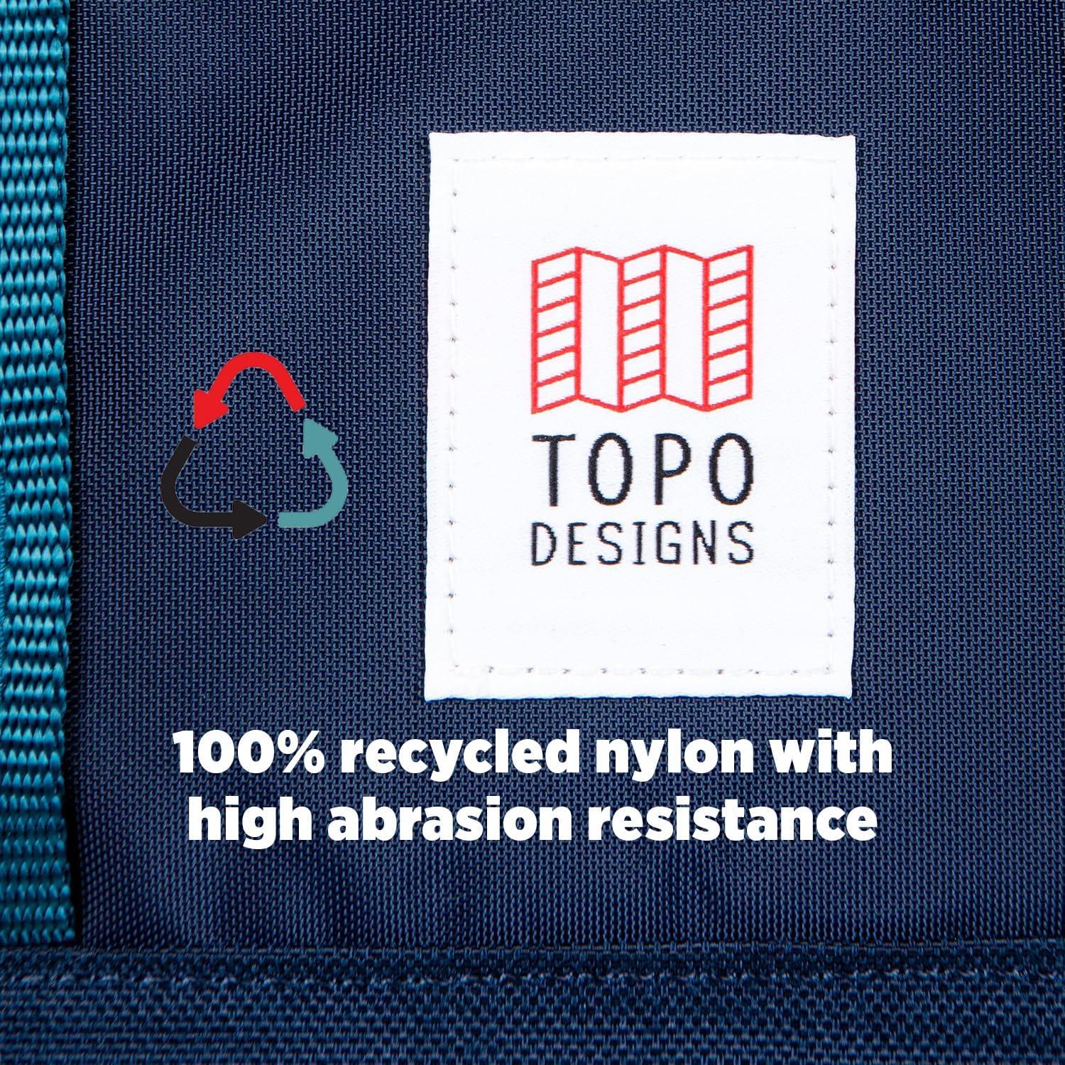 image:imageTopo Designs Global Travel Bag 3040 Liter Carryon Compliant Versatile Pack 3 Carry Options External Laptop Sleeve EcoFriendly 30L Apex Pond BlueBlack