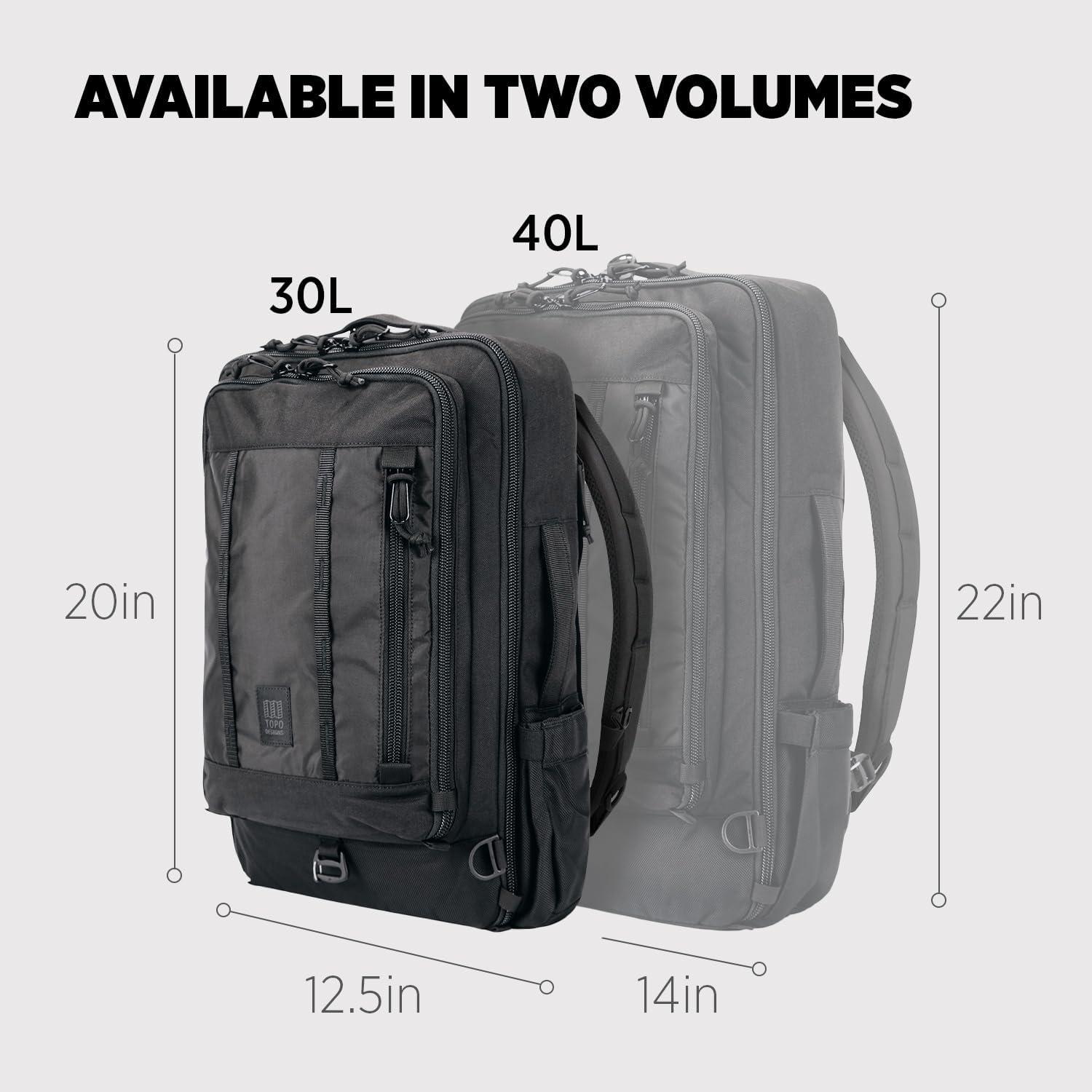 image:imageTopo Designs Global Travel Bag 3040 Liter Carryon Compliant Versatile Pack 3 Carry Options External Laptop Sleeve EcoFriendly 30L Apex Pond BlueBlack