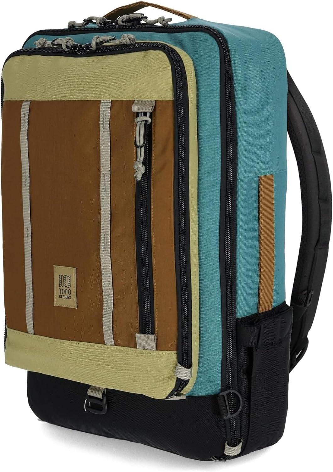 image:imageTopo Designs Global Travel Bag 3040 Liter Carryon Compliant Versatile Pack 3 Carry Options External Laptop Sleeve EcoFriendly 30L Apex Pond BlueCaribbeanDark Khaki