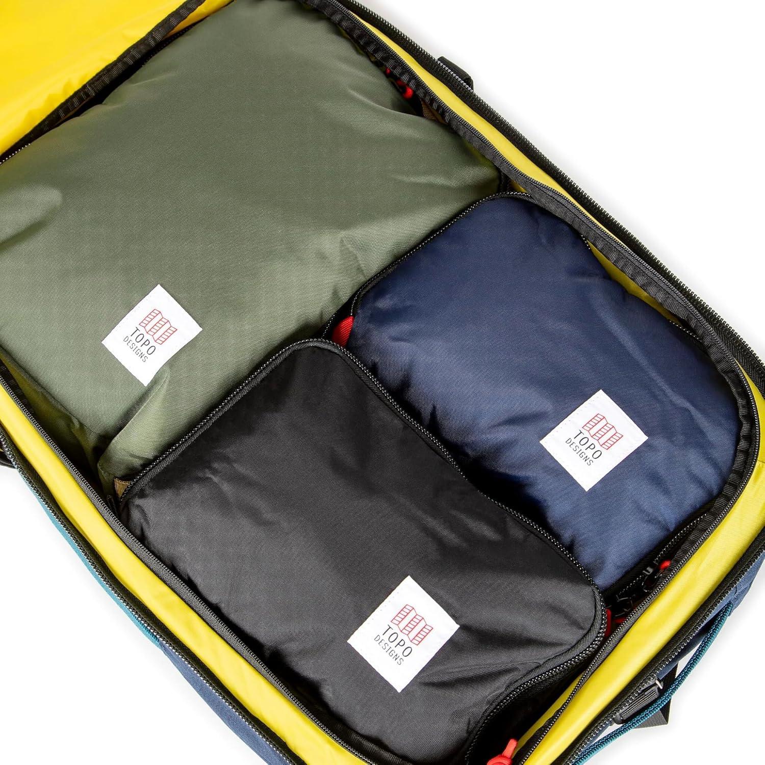 image:imageTopo Designs Global Travel Bag 3040 Liter Carryon Compliant Versatile Pack 3 Carry Options External Laptop Sleeve EcoFriendly 30L Apex Pond BlueNavyNavy