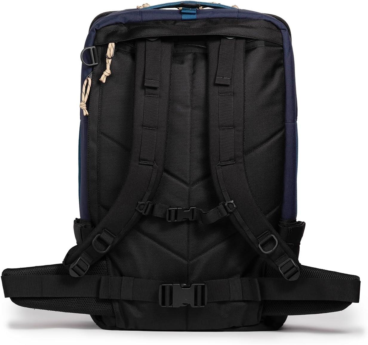 image:imageTopo Designs Global Travel Bag 3040 Liter Carryon Compliant Versatile Pack 3 Carry Options External Laptop Sleeve EcoFriendly 30L Apex Pond BlueNavySahara