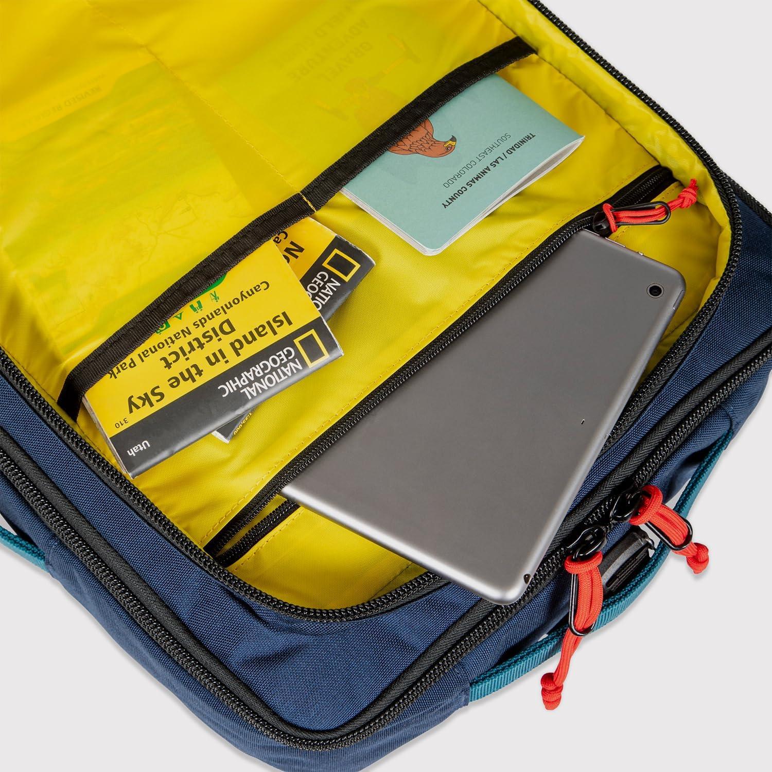image:imageTopo Designs Global Travel Bag 3040 Liter Carryon Compliant Versatile Pack 3 Carry Options External Laptop Sleeve EcoFriendly 30L Apex Pond BlueOliveDark Khaki