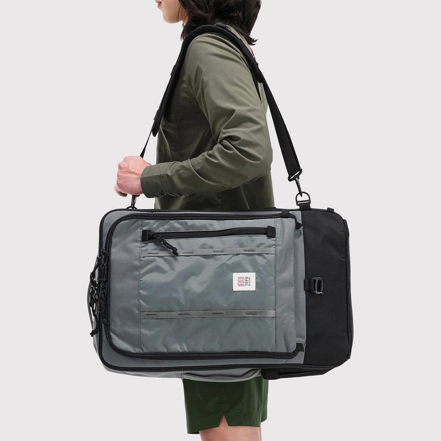 image:imageTopo Designs Global Travel Bag 3040 Liter Carryon Compliant Versatile Pack 3 Carry Options External Laptop Sleeve EcoFriendly 30L Apex Pond BlueOlive