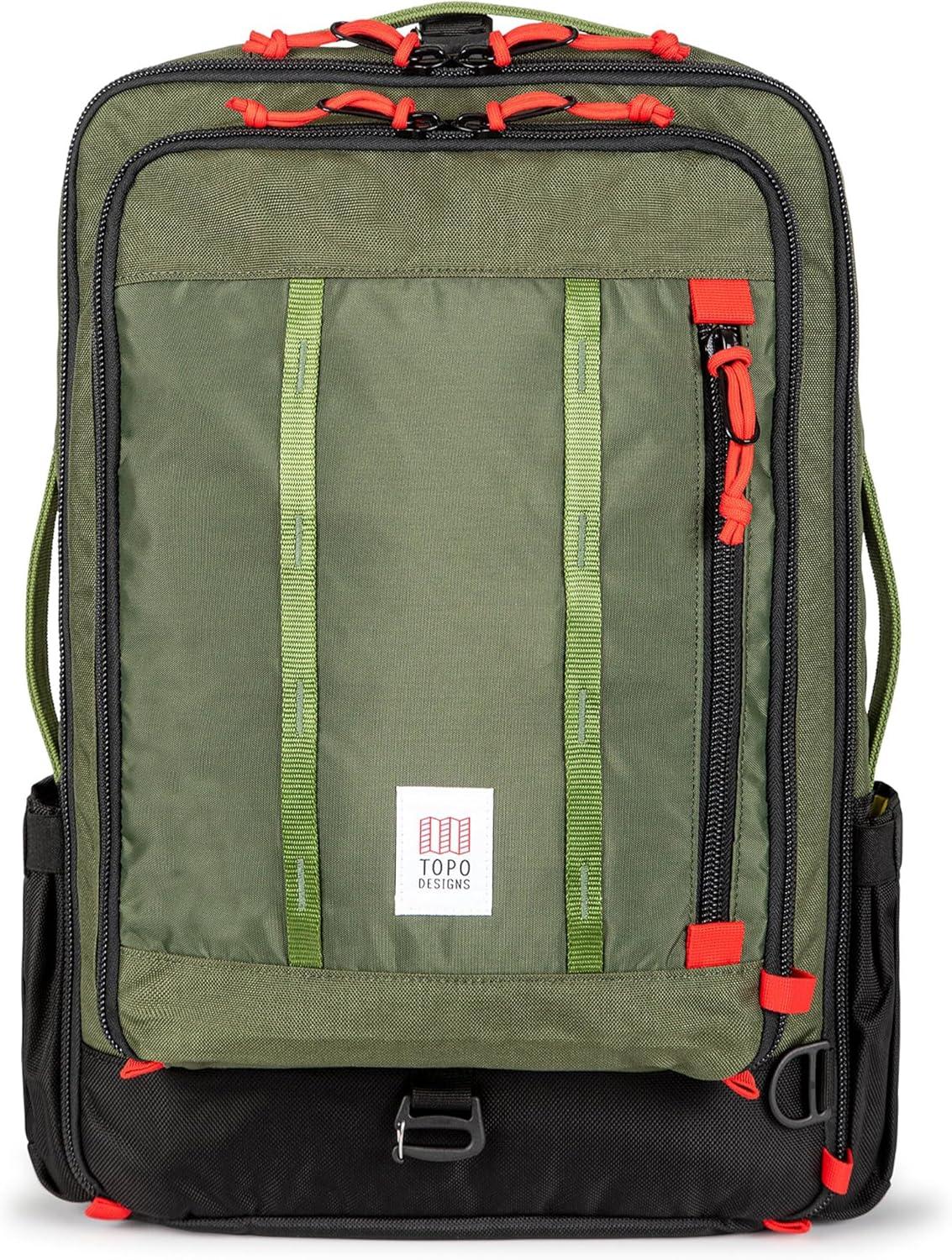 image:imageTopo Designs Global Travel Bag 3040 Liter Carryon Compliant Versatile Pack 3 Carry Options External Laptop Sleeve EcoFriendly 30L Apex Pond BlueOriginal Olive