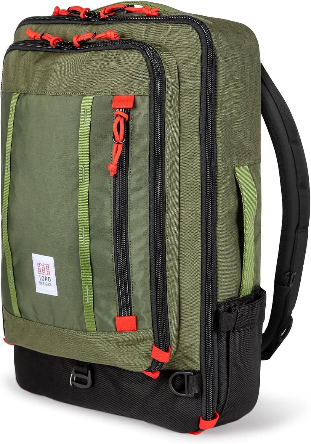 image:imageTopo Designs Global Travel Bag 3040 Liter Carryon Compliant Versatile Pack 3 Carry Options External Laptop Sleeve EcoFriendly 30L Apex Pond BlueOriginal Olive