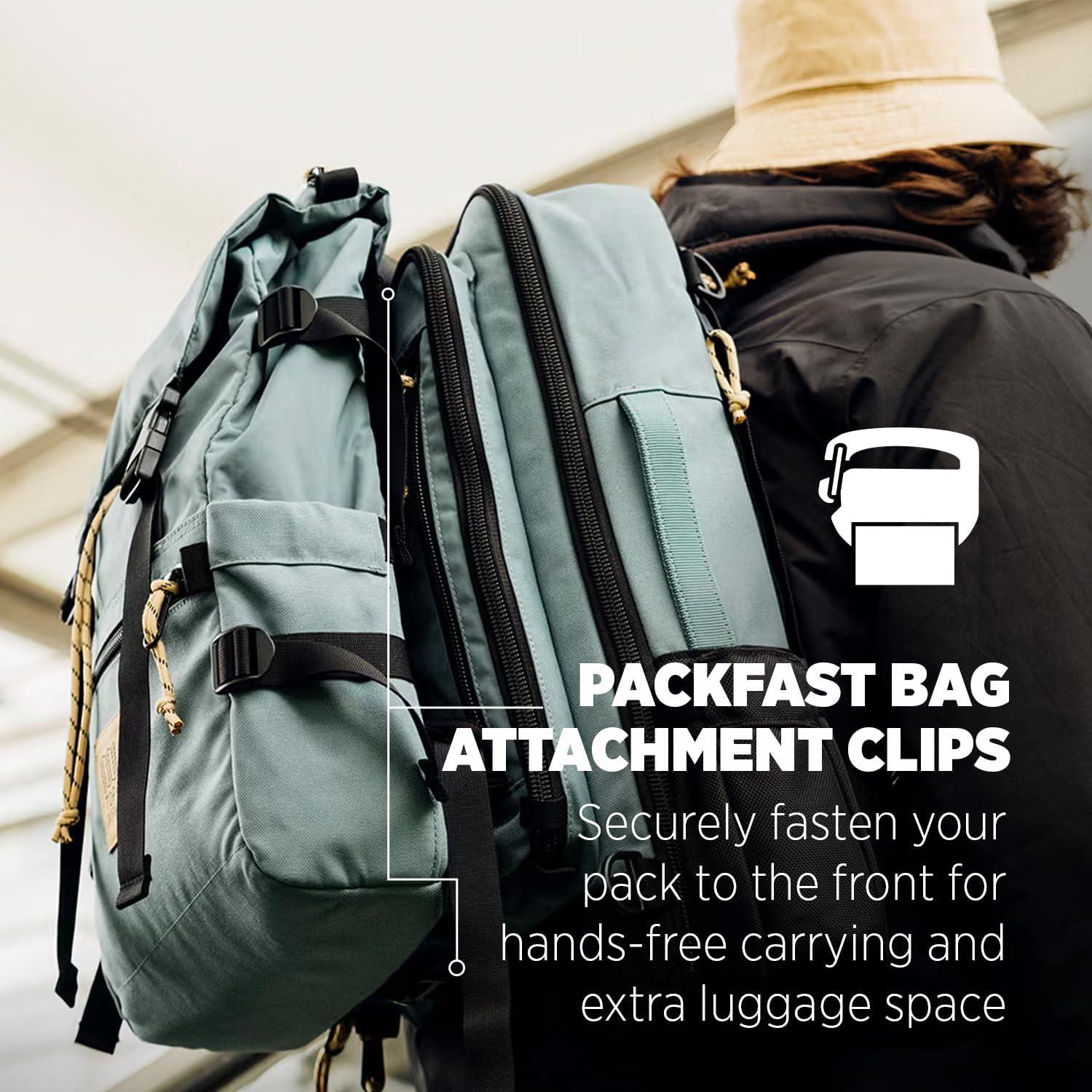 image:imageTopo Designs Global Travel Bag 3040 Liter Carryon Compliant Versatile Pack 3 Carry Options External Laptop Sleeve EcoFriendly 30L Apex Pond BluePond BlueSpice