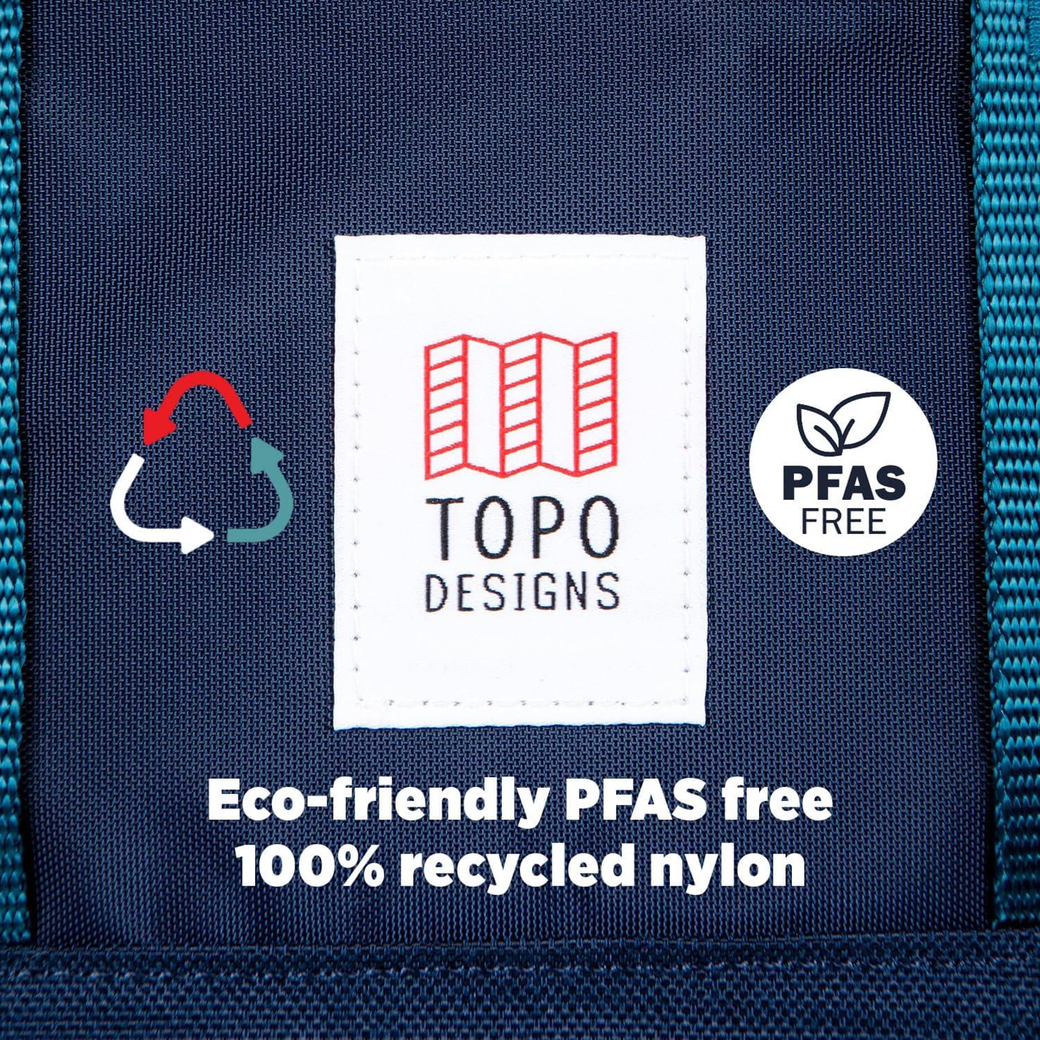 image:imageTopo Designs Global Travel Bag 3040 Liter Carryon Compliant Versatile Pack 3 Carry Options External Laptop Sleeve EcoFriendly 30L Apex Pond BlueSea Pine