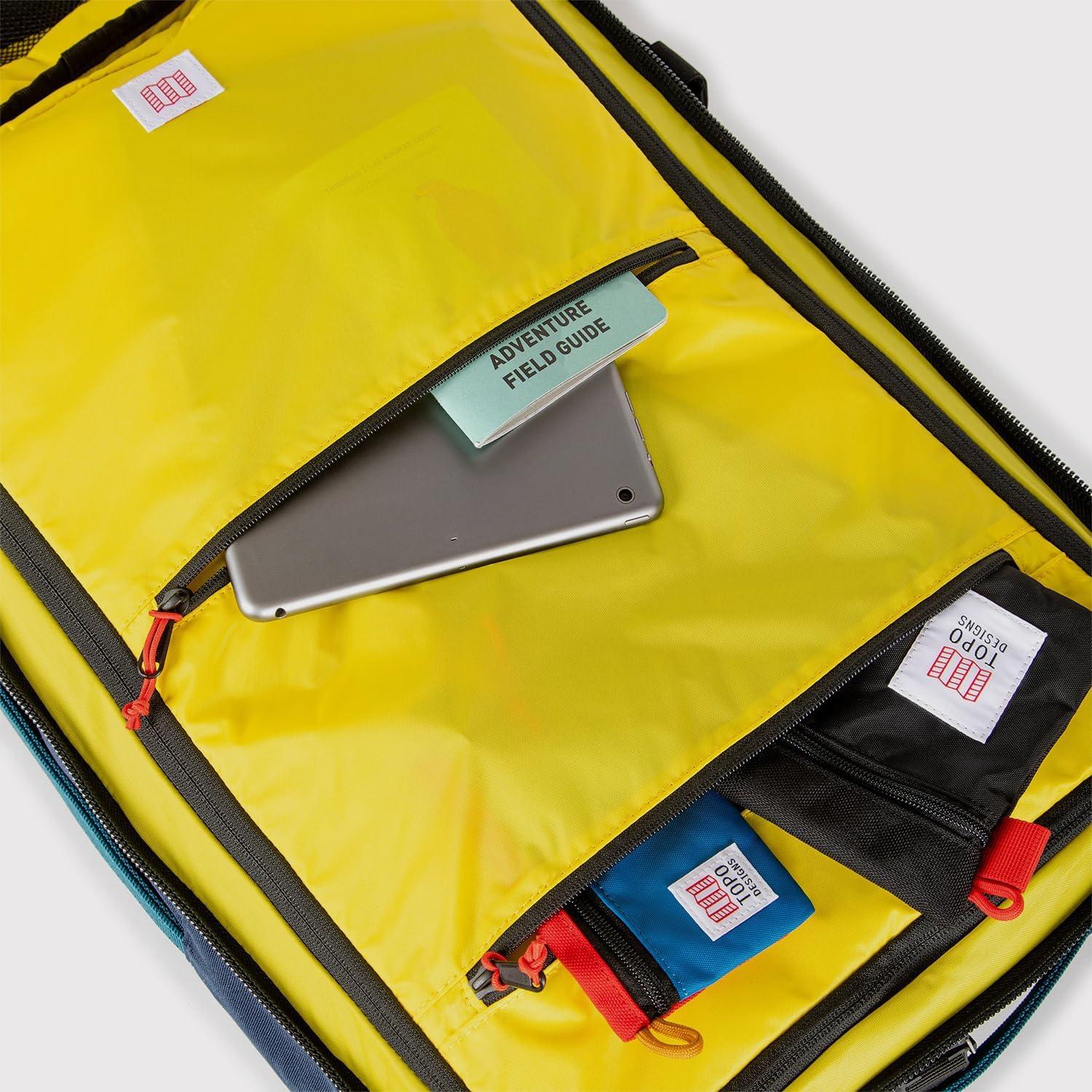image:imageTopo Designs Global Travel Bag 3040 Liter Carryon Compliant Versatile Pack 3 Carry Options External Laptop Sleeve EcoFriendly 30L Apex Pond BlueSea Pine