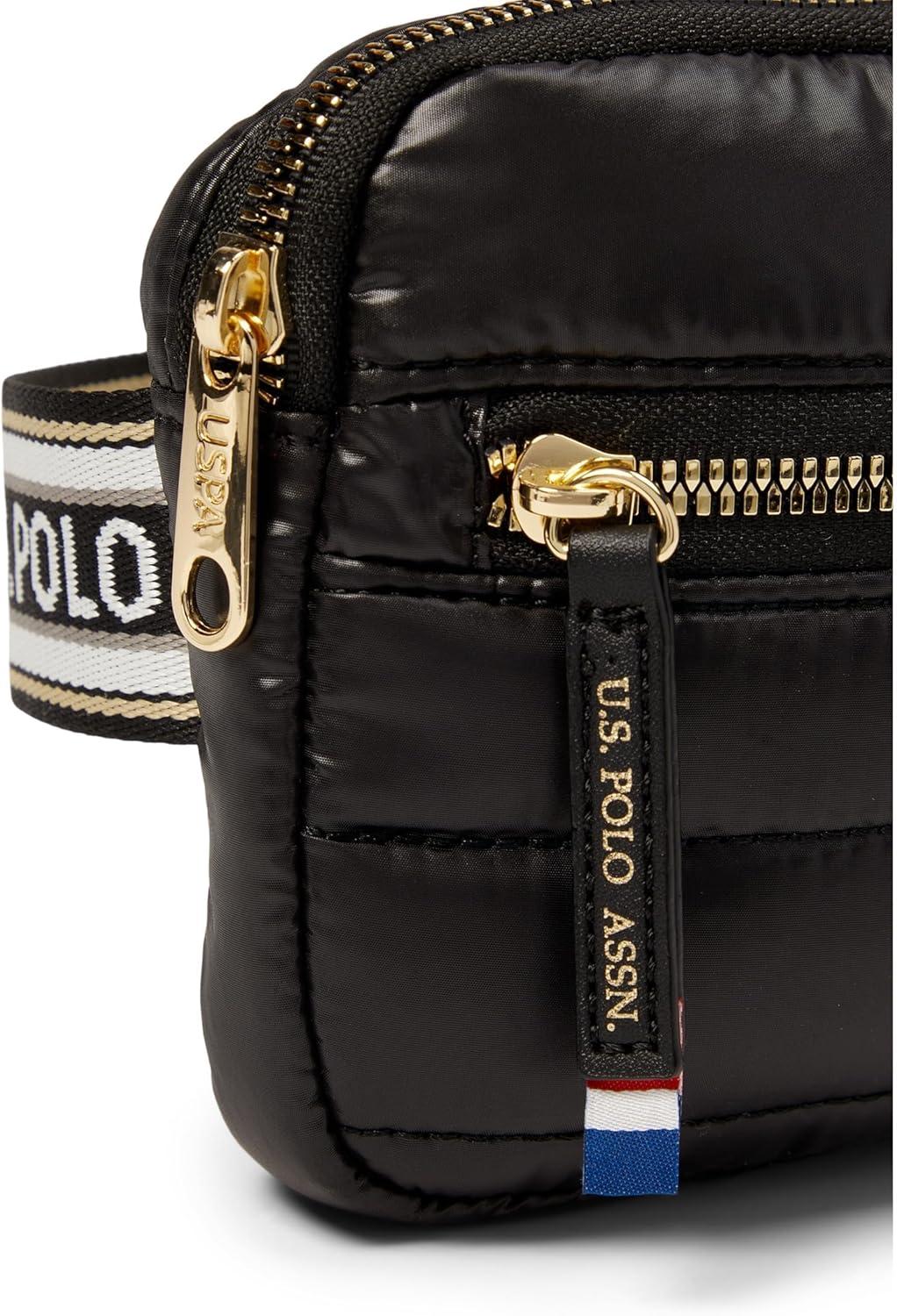 image:imageUS POLO ASSN Unisex Quilte Nylon Fanny PackBlack