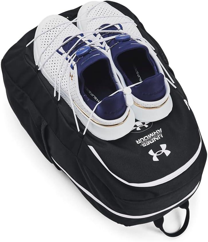 image:imageUnder Armour Hustle Sport Backpack019 Black Black White