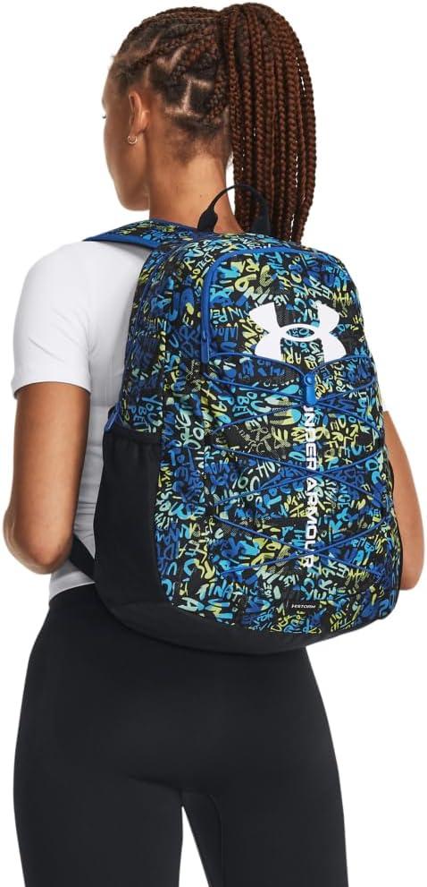 image:imageUnder Armour Hustle Sport Backpack020 Black White