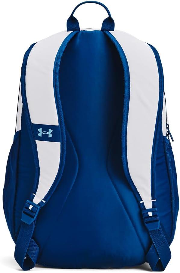 image:imageUnder Armour Hustle Sport Backpack101 White Varsity Blue Blizzard