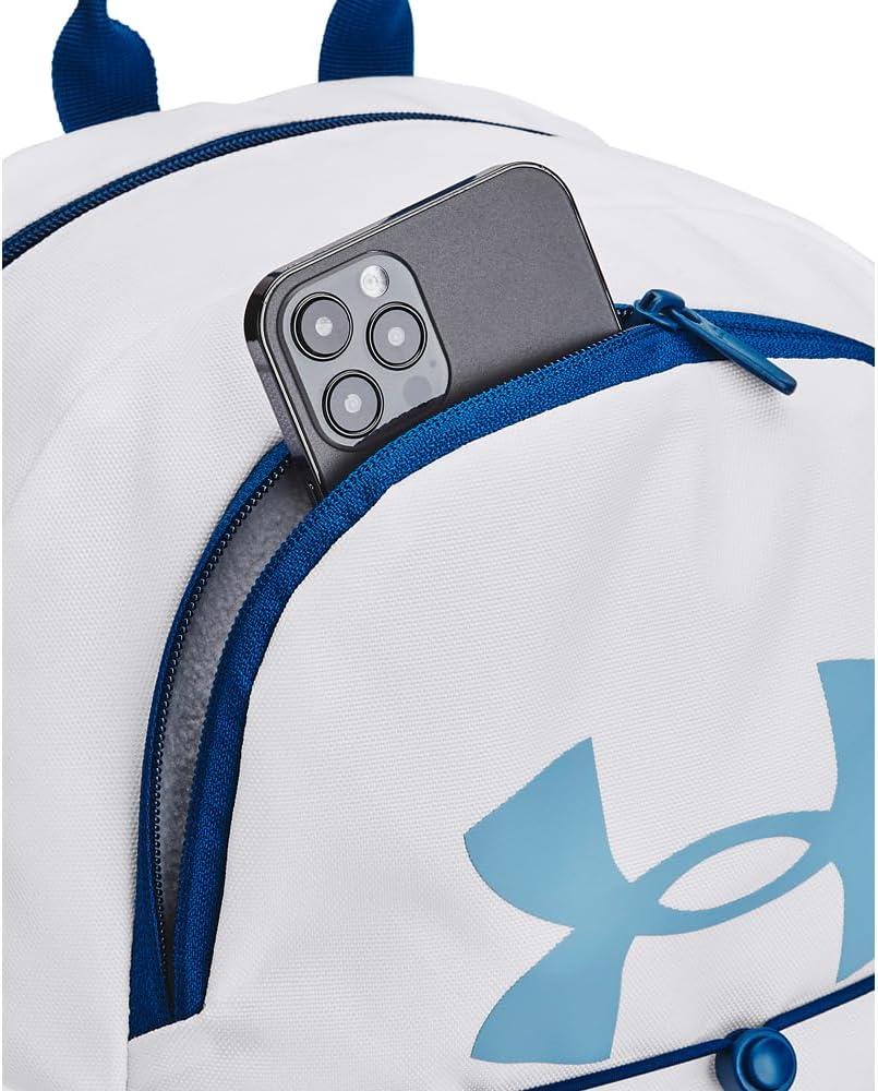 image:imageUnder Armour Hustle Sport Backpack101 White Varsity Blue Blizzard
