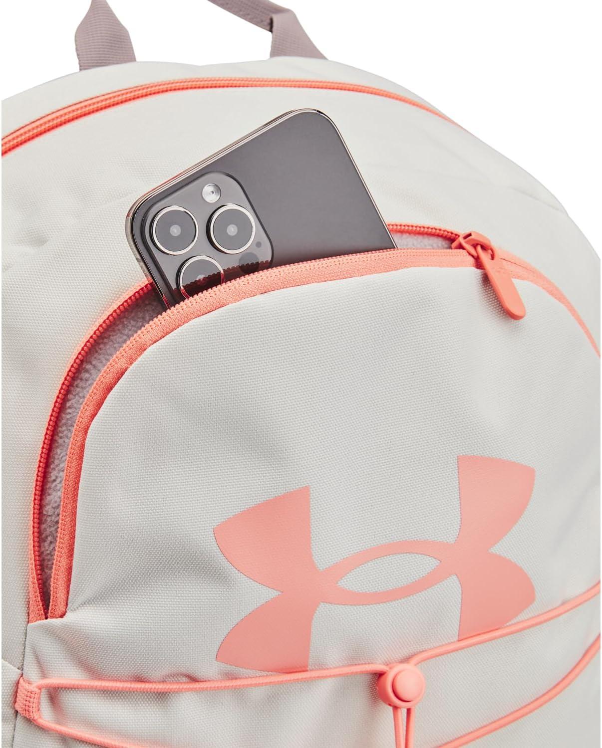 image:imageUnder Armour Hustle Sport Backpack115 White Clay Tetra Gray Aero Orange