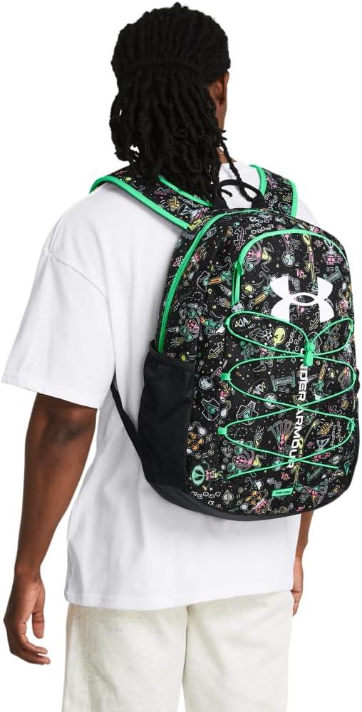 image:imageUnder Armour Hustle Sport Backpack299 Vapor Green Black White