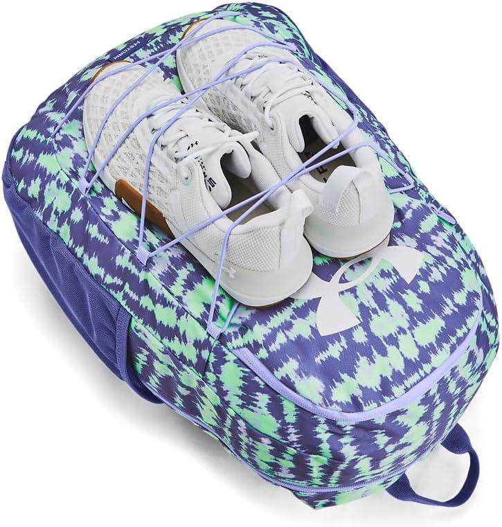 image:imageUnder Armour Hustle Sport Backpack350 Matrix Green Starlight White