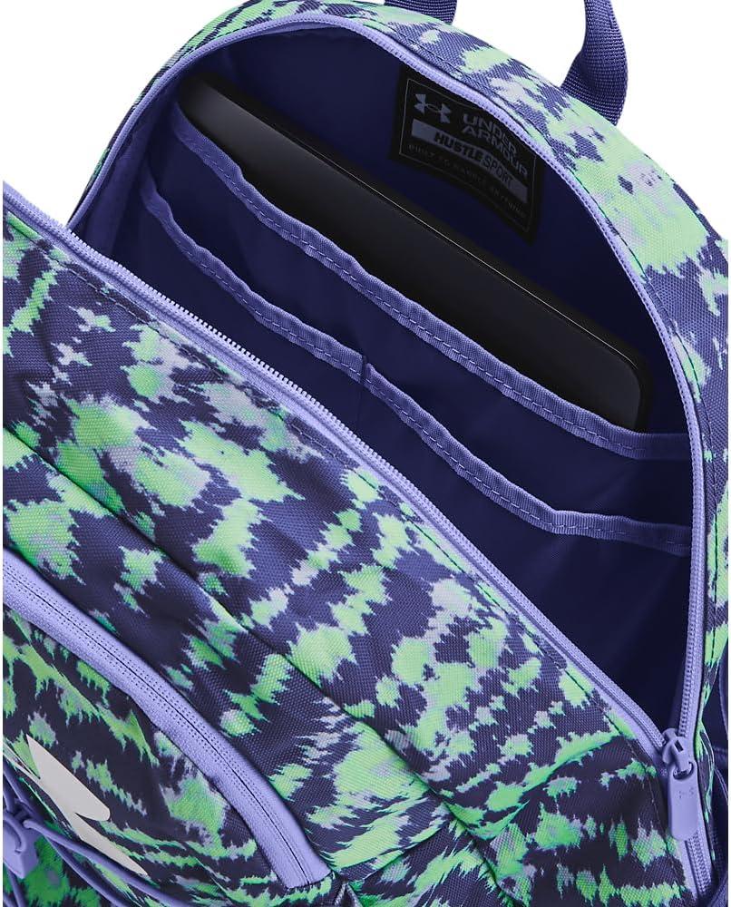 image:imageUnder Armour Hustle Sport Backpack350 Matrix Green Starlight White