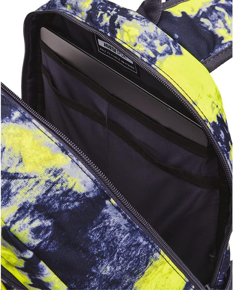 image:imageUnder Armour Hustle Sport Backpack558 Tempered Steel Yellow Ray White