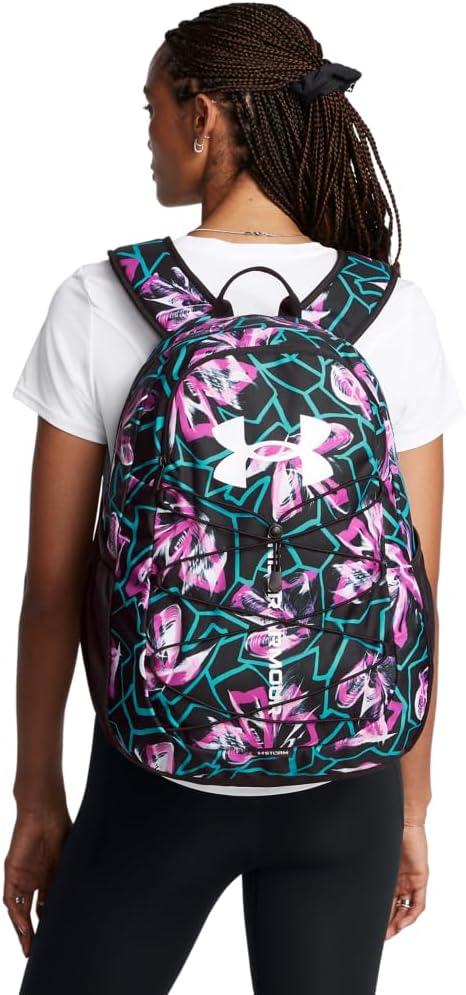 image:imageUnder Armour Hustle Sport Backpack572 Vivid Magenta Black White