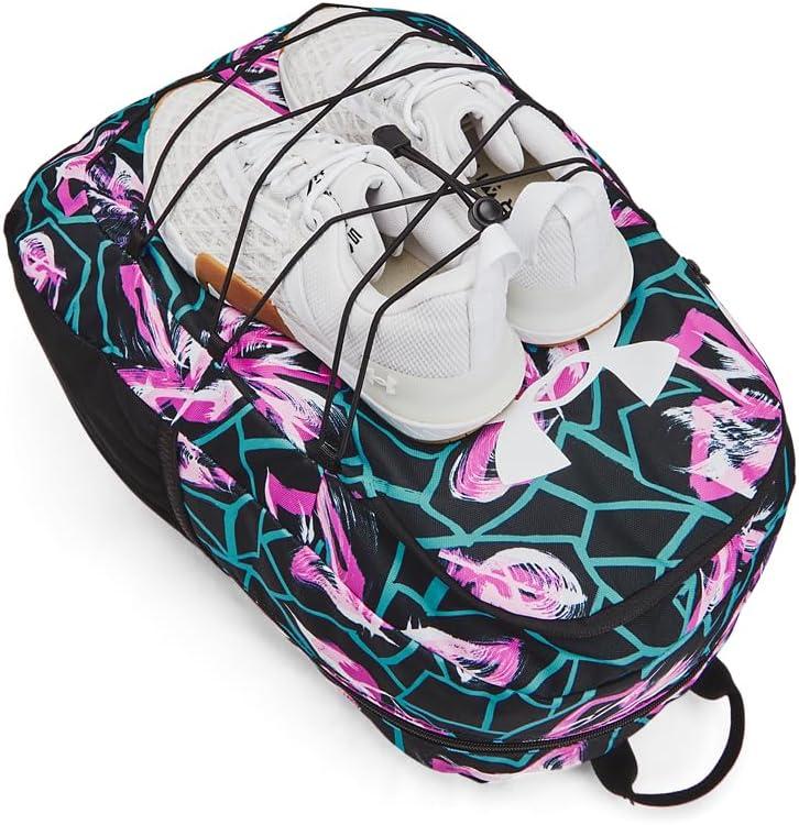 image:imageUnder Armour Hustle Sport Backpack572 Vivid Magenta Black White