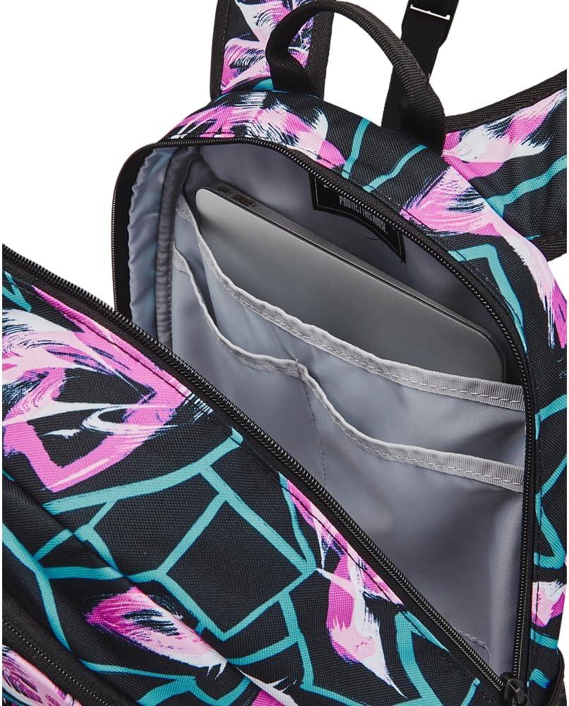 image:imageUnder Armour Hustle Sport Backpack572 Vivid Magenta Black White