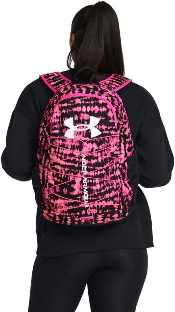 image:imageUnder Armour Hustle Sport Backpack682 Fluo Pink Black White