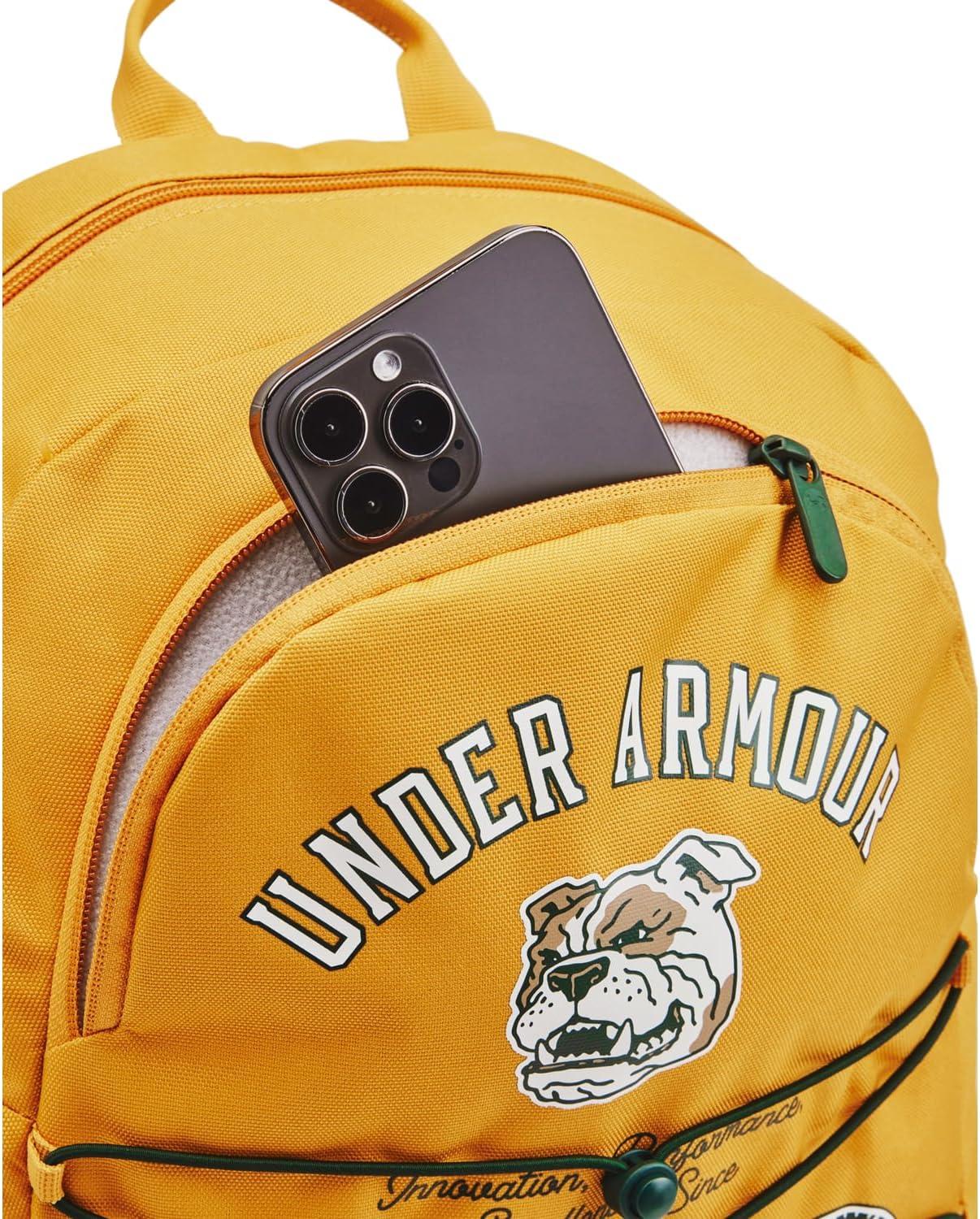 image:imageUnder Armour Hustle Sport Backpack711 Golden Yellow Golden Yellow White