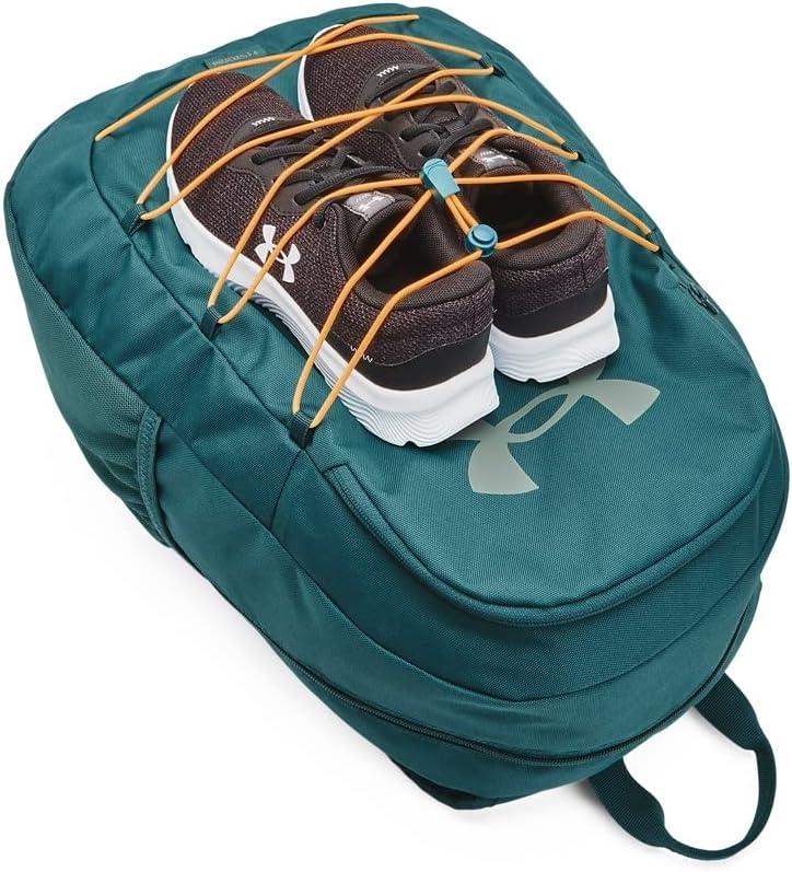 image:imageUnder Armour Hustle Sport Backpack716 Tourmaline Teal Opal Green Orange Ice