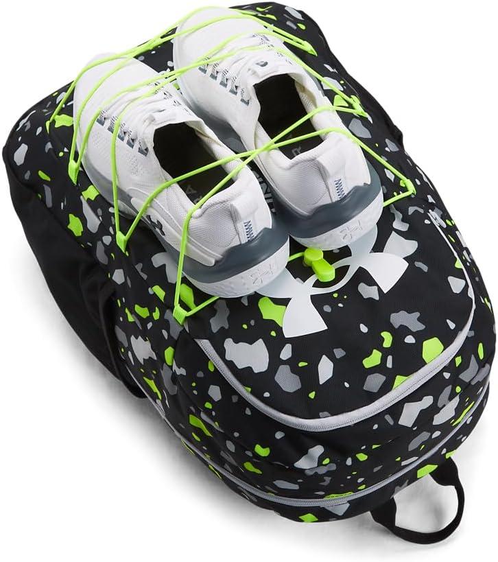 image:imageUnder Armour Hustle Sport Backpack731 Highvis Yellow Anthracite White