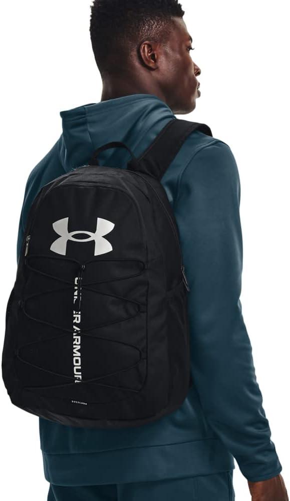 image:imageUnder Armour Hustle Sport BackpackBlack 001Silver