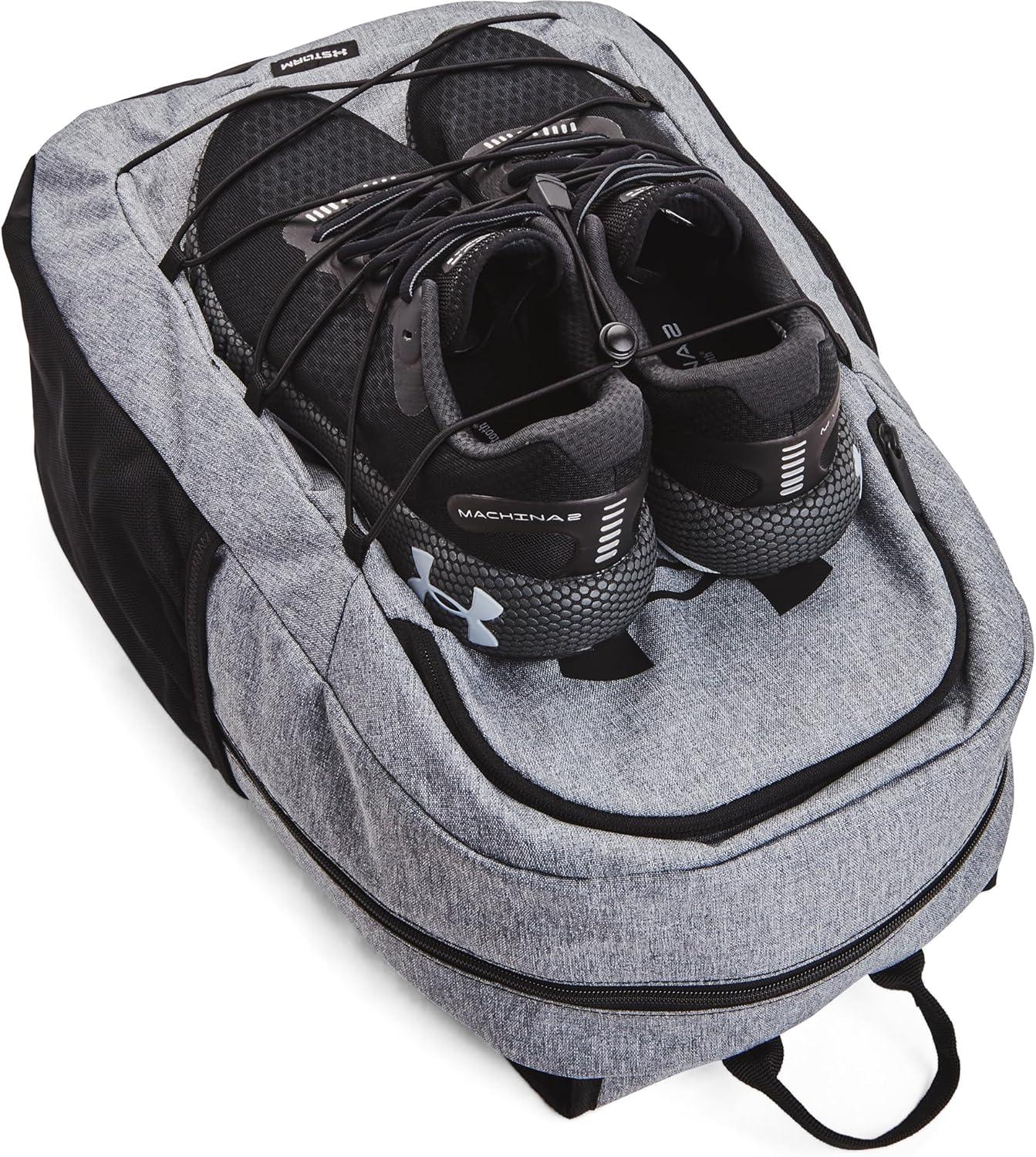 image:imageUnder Armour Hustle Sport BackpackPitch Gray Medium Heather 012Black