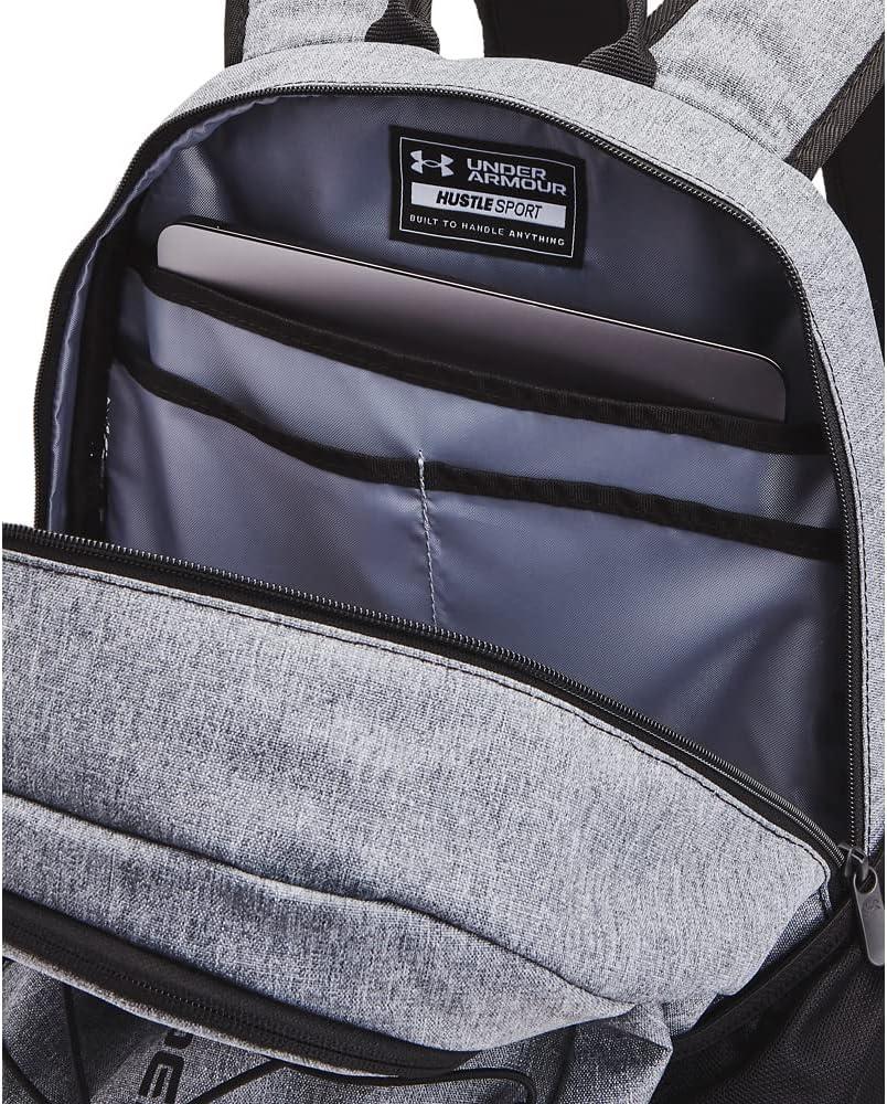 image:imageUnder Armour Hustle Sport BackpackPitch Gray Medium Heather 012Black