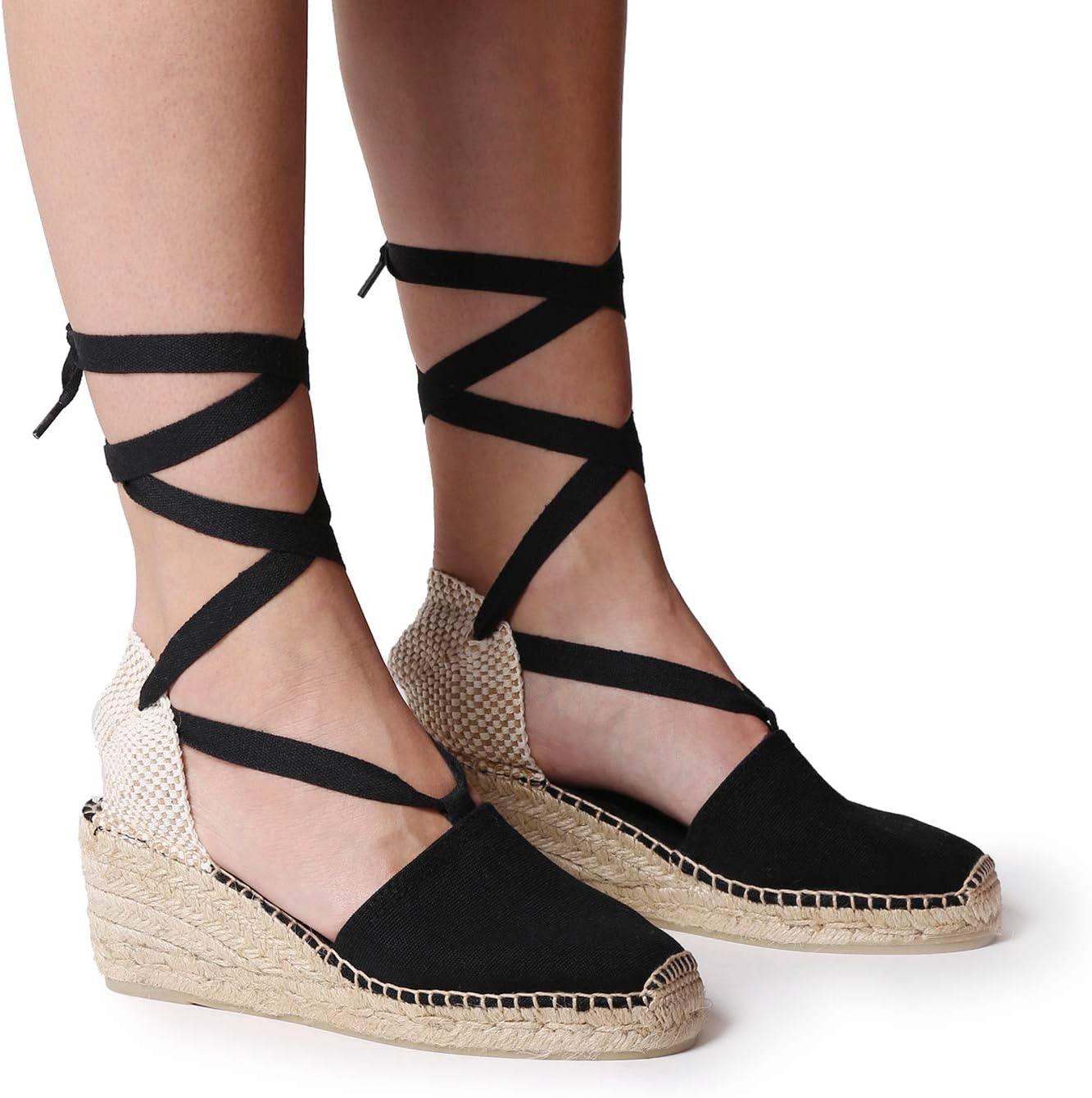 image:imageValencian espadrille with strings VALENCIABlack
