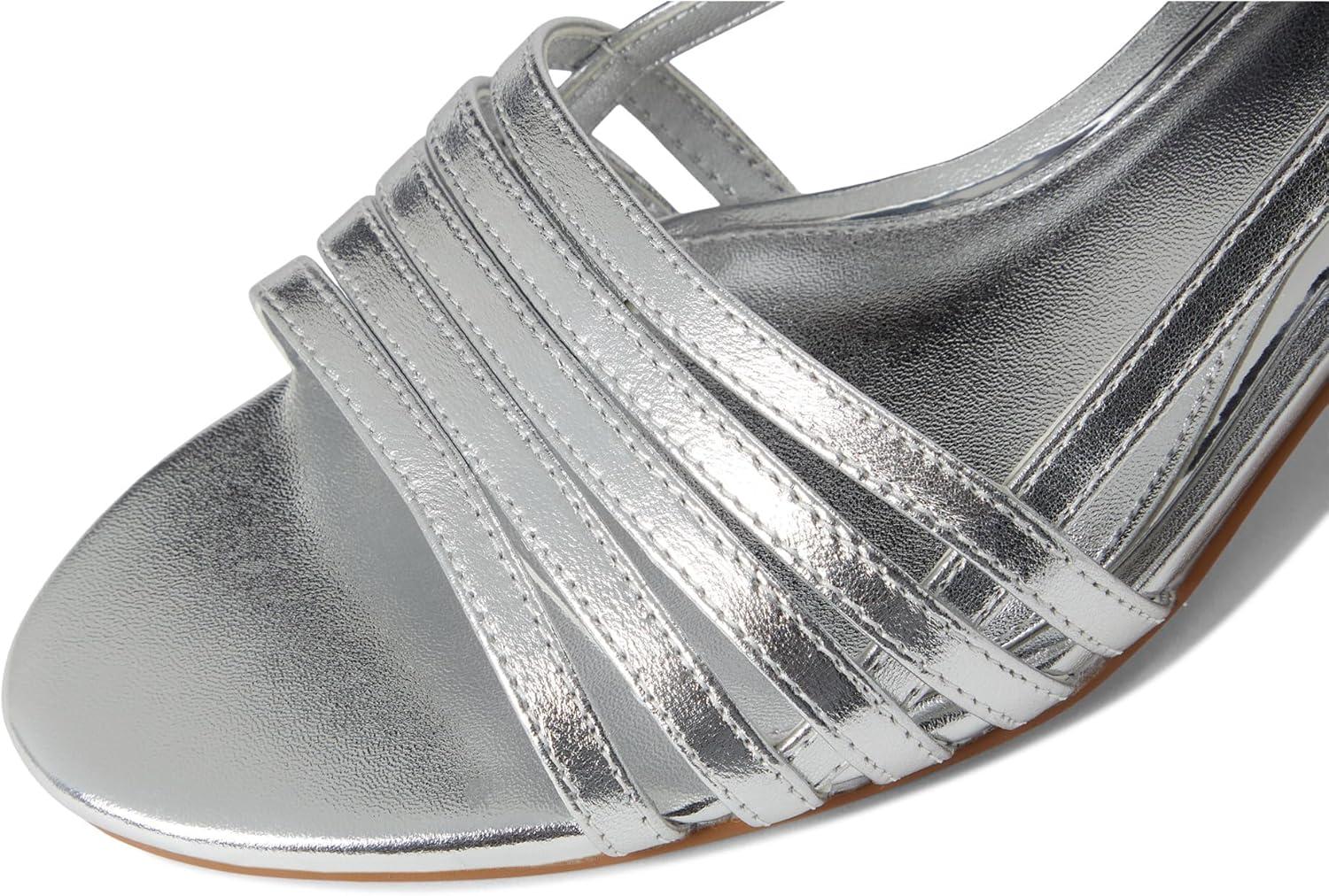 image:imageVince Camuto womens Layton Strappy Kitten Heel SandalsLux Silver